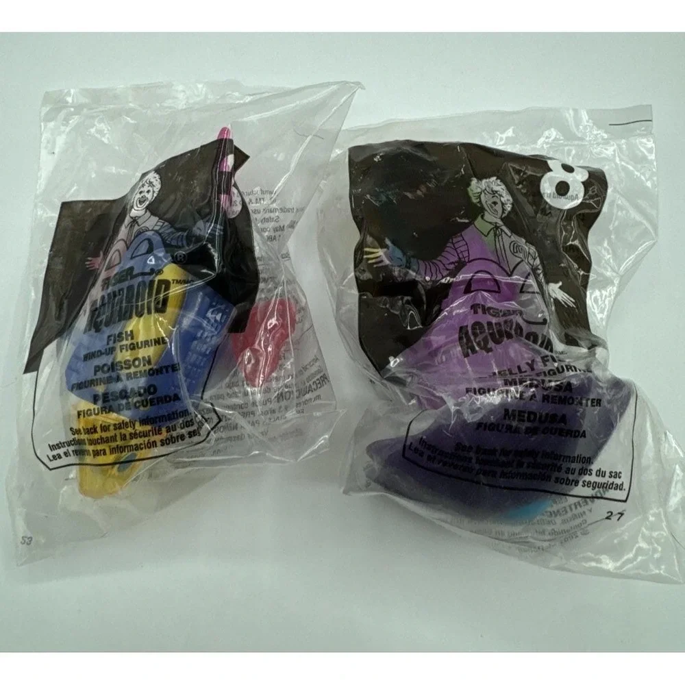2001 McDonald's Tiger Electronics Aquaroid Lot of 2 - Fish & Jelly Fish‎